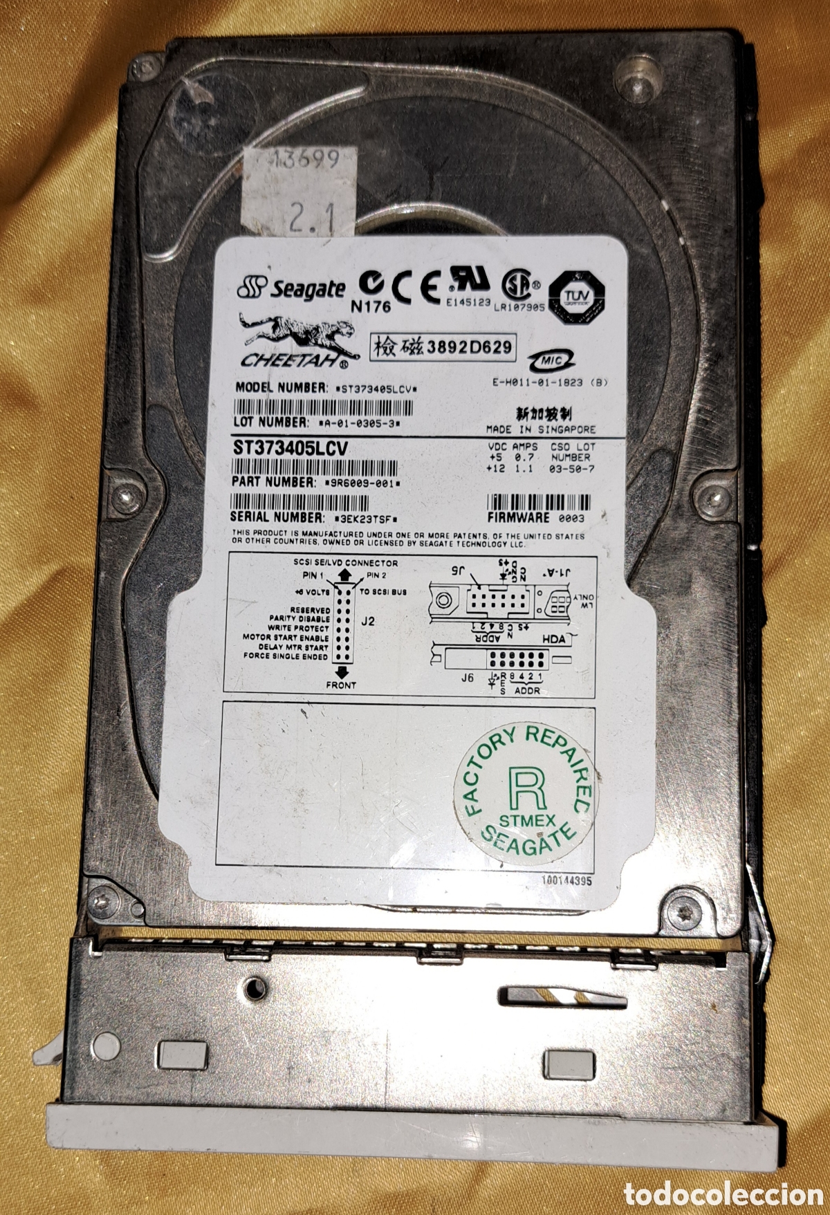Segunda mano: DISCO DURO SEAGATE ST373405LCV - Foto 1