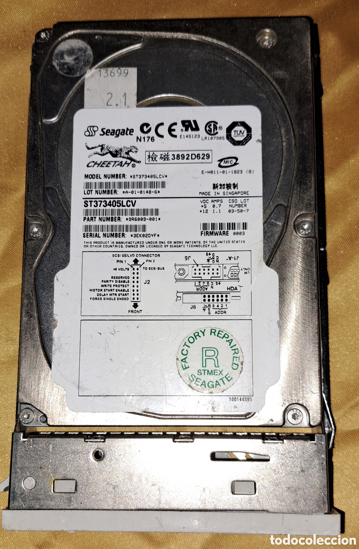 Segunda mano: DISCO DURO SEAGATE ST373405LCV - Foto 1
