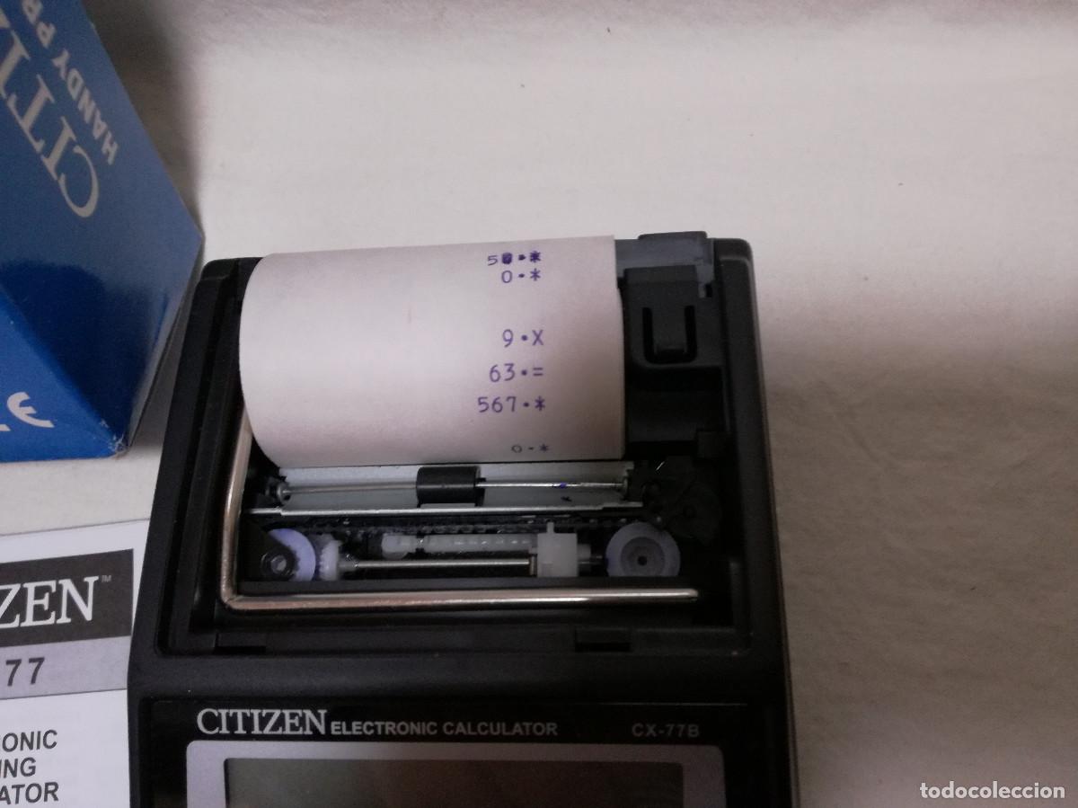 Segunda mano: CALCULADORA CON IMPRESORA CITIZEN CX-77B (FUNCIONA) - Foto 4