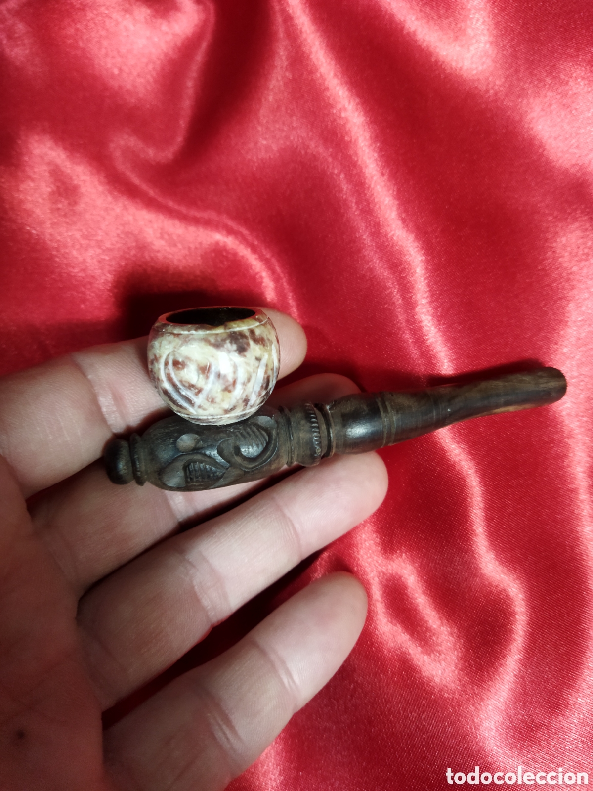 Segunda mano: Pipa de madera y piedra - Foto 1