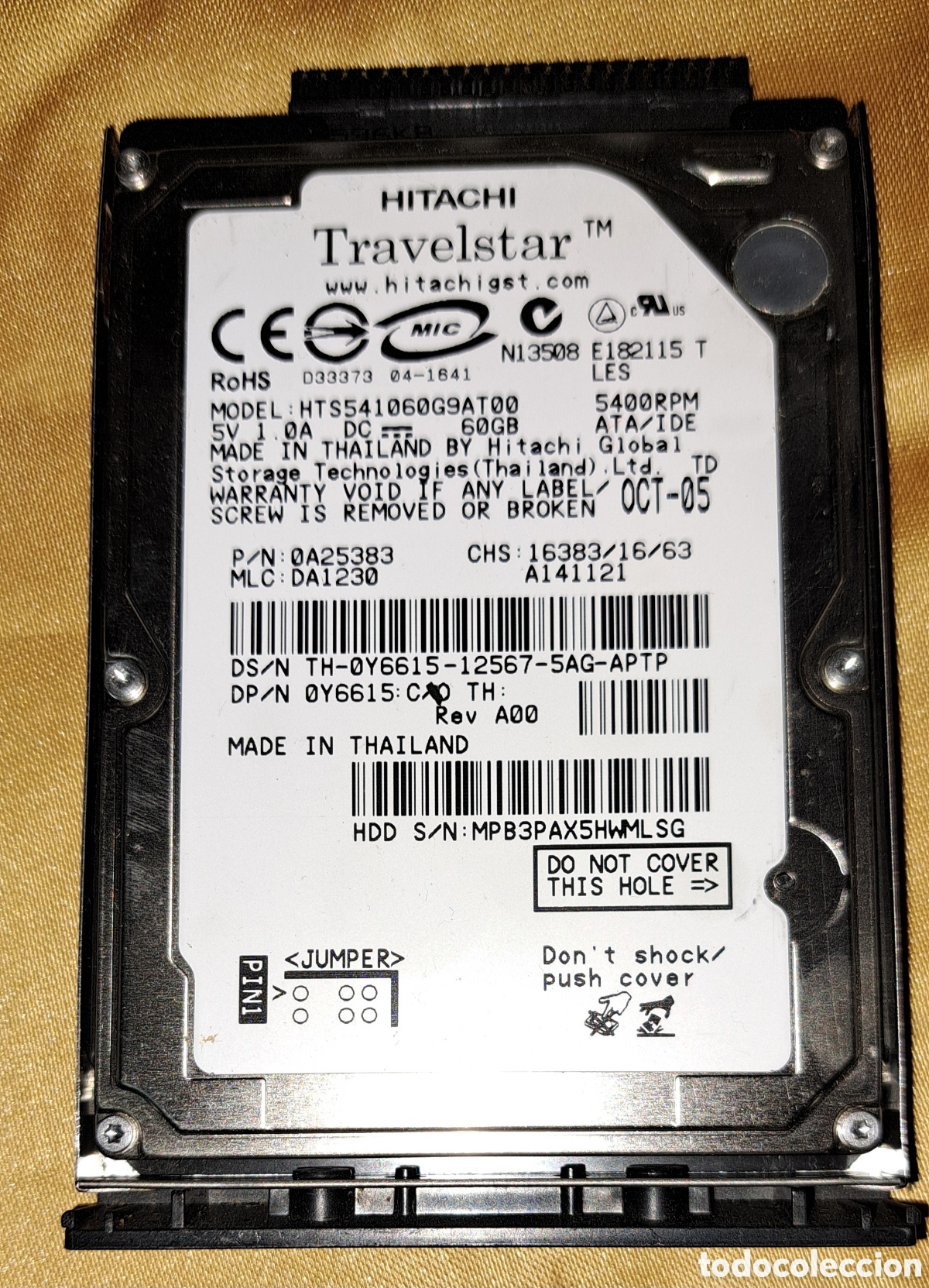 Segunda mano: DISCO DURO HITACHI TRAVELSTAR - Foto 1