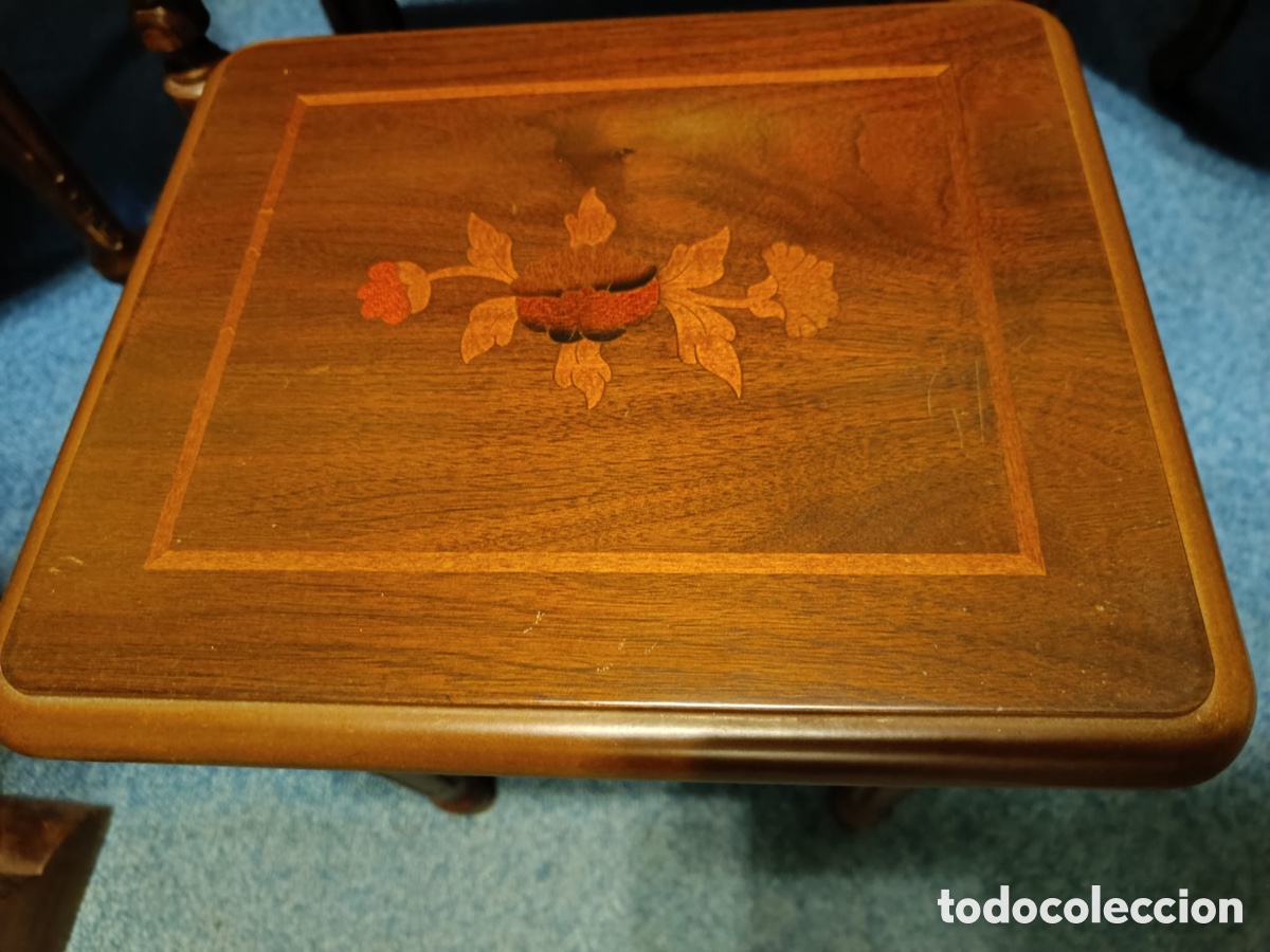 Segunda mano: Mesas auxiliares marqueter&iacute;a apilables - Foto 4