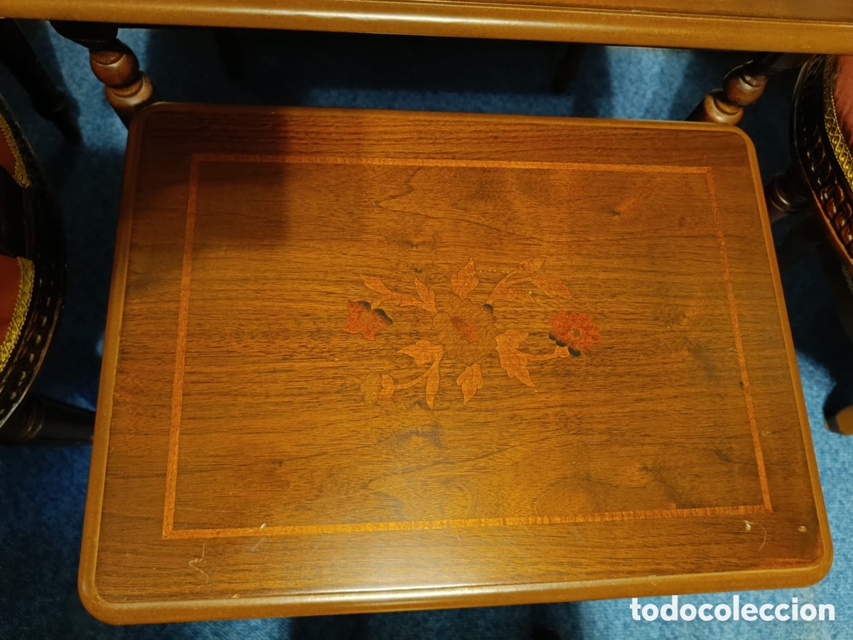 Segunda mano: Mesas auxiliares marqueter&iacute;a apilables - Foto 9