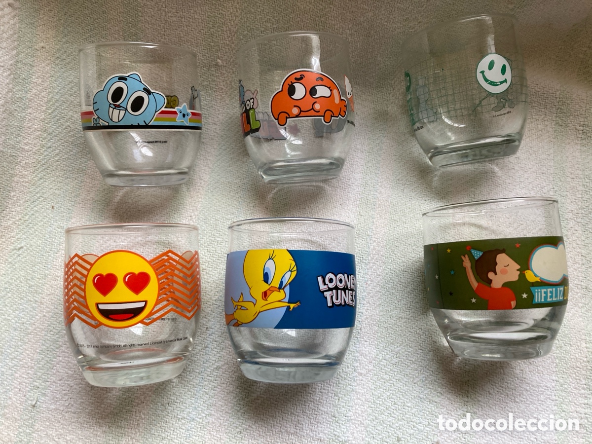 Segunda mano: 6 vasos colecci&oacute;n - Foto 1