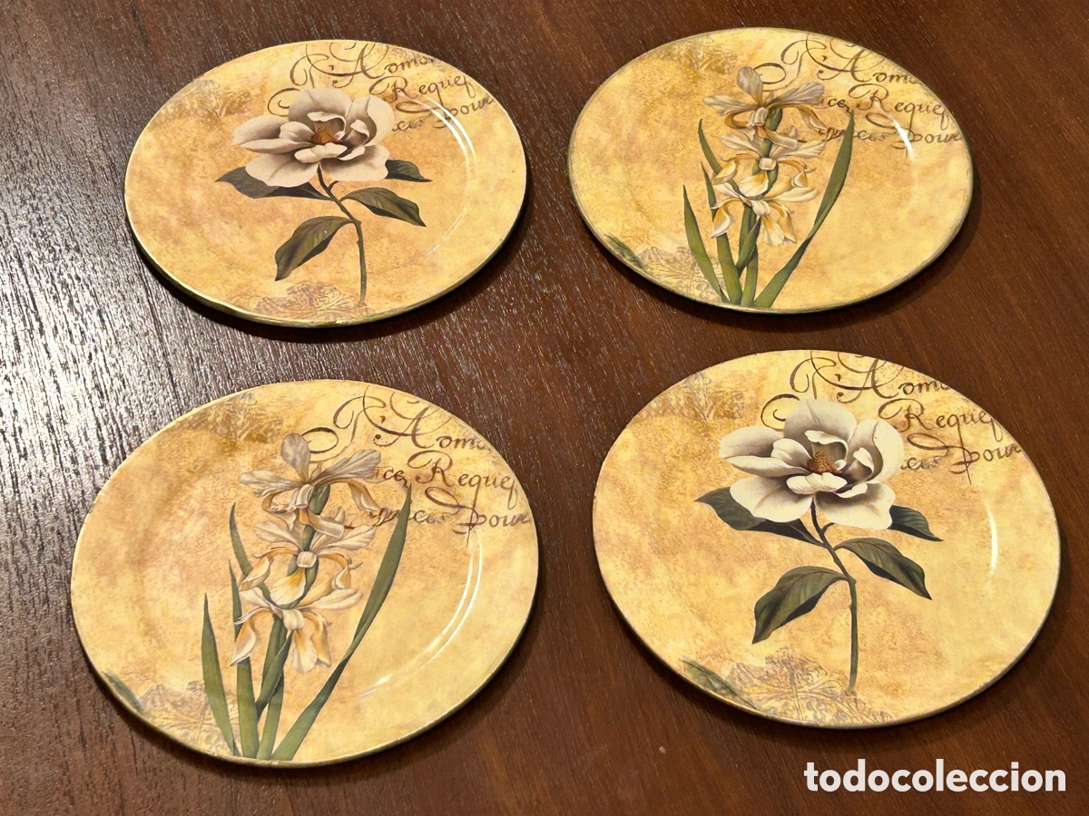 Segunda mano: 4 PLATOS PARA EL PAN. PLATO DE PAN - Foto 1