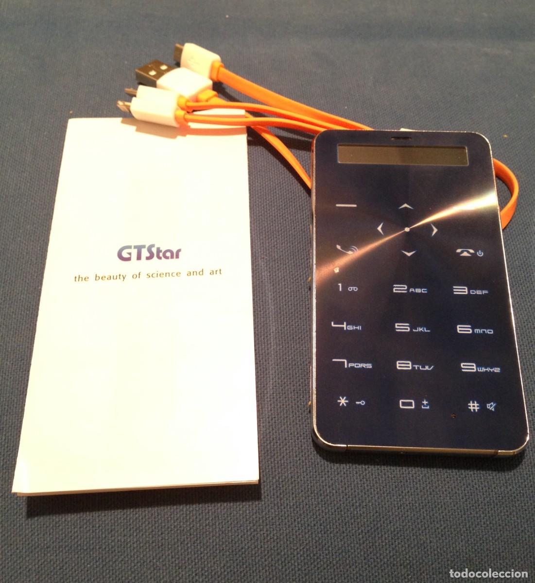 Segunda mano: Mini tel&eacute;fono m&oacute;vil azul GTStar Janus One - Foto 1