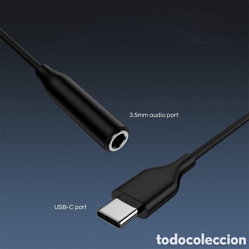 Segunda mano: Cable Aux adaptador Jack tipo C entrada auriculare - Foto 1