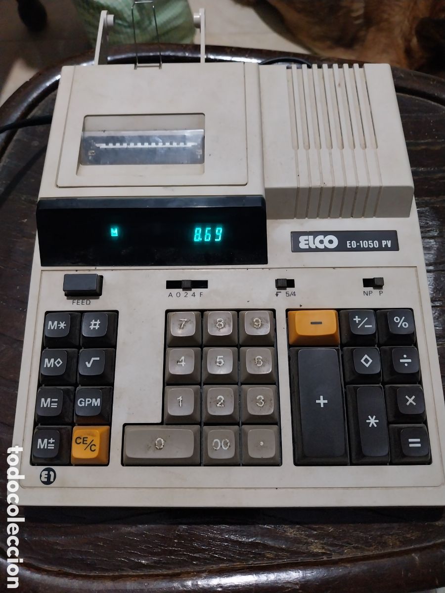 Segunda mano: ANTIGUA CALCULADORA ELECTR&Oacute;NICA ELCO CON IMPRESORA - Foto 1