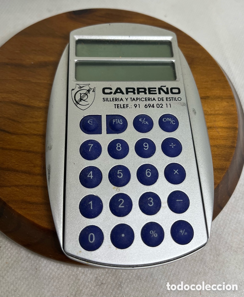 Segunda mano: CALCULADORA CON PUBLICIDAD VINTAGE - Foto 1