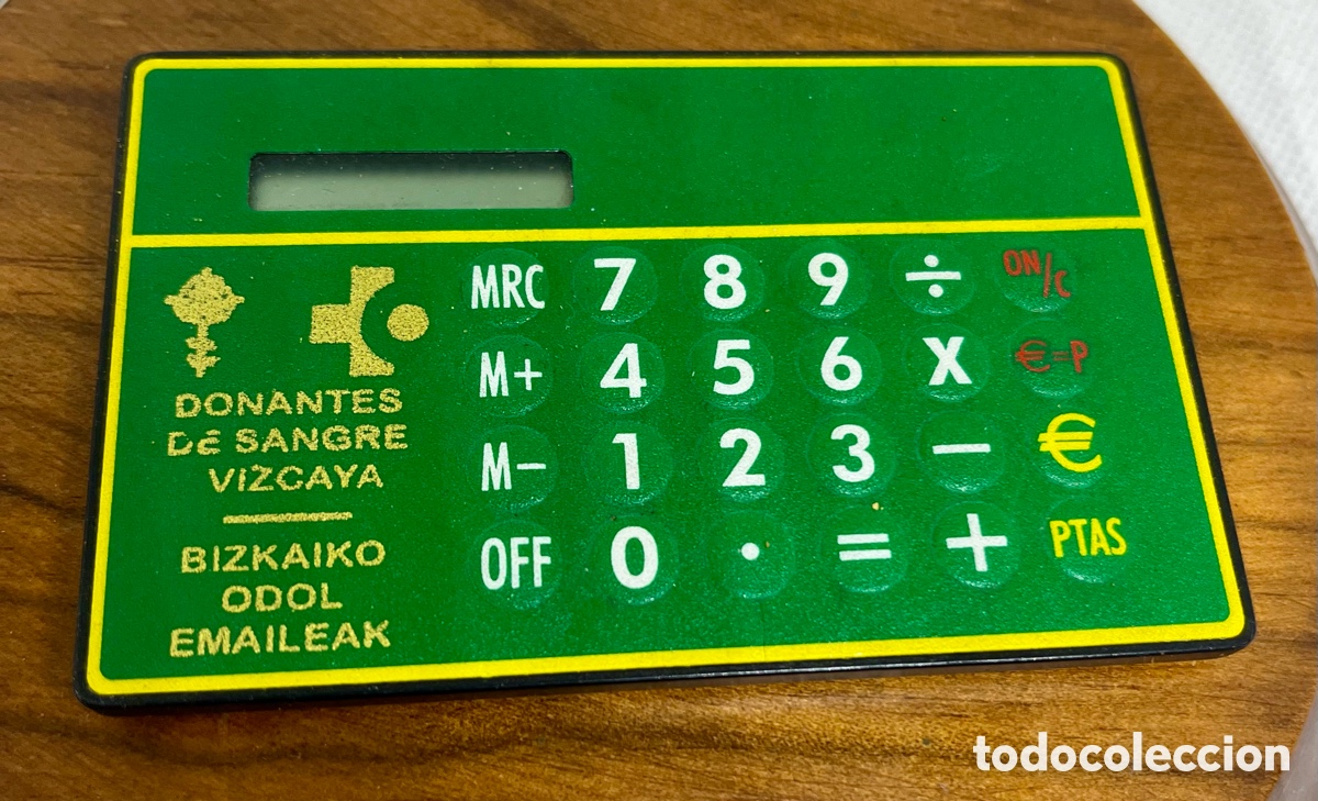 Segunda mano: CALCULADORA CON PUBLICIDAD VINTAGE NUEVA - Foto 1