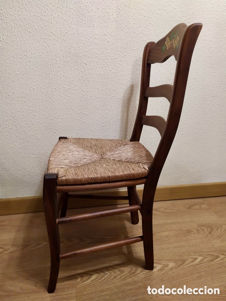 Segunda mano: Silla de madera pintada a mano - Foto 2
