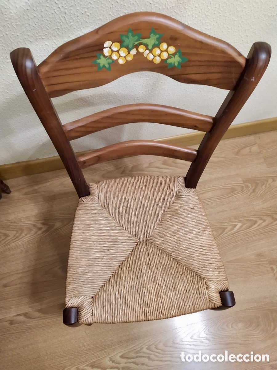Segunda mano: Silla de madera pintada a mano - Foto 4
