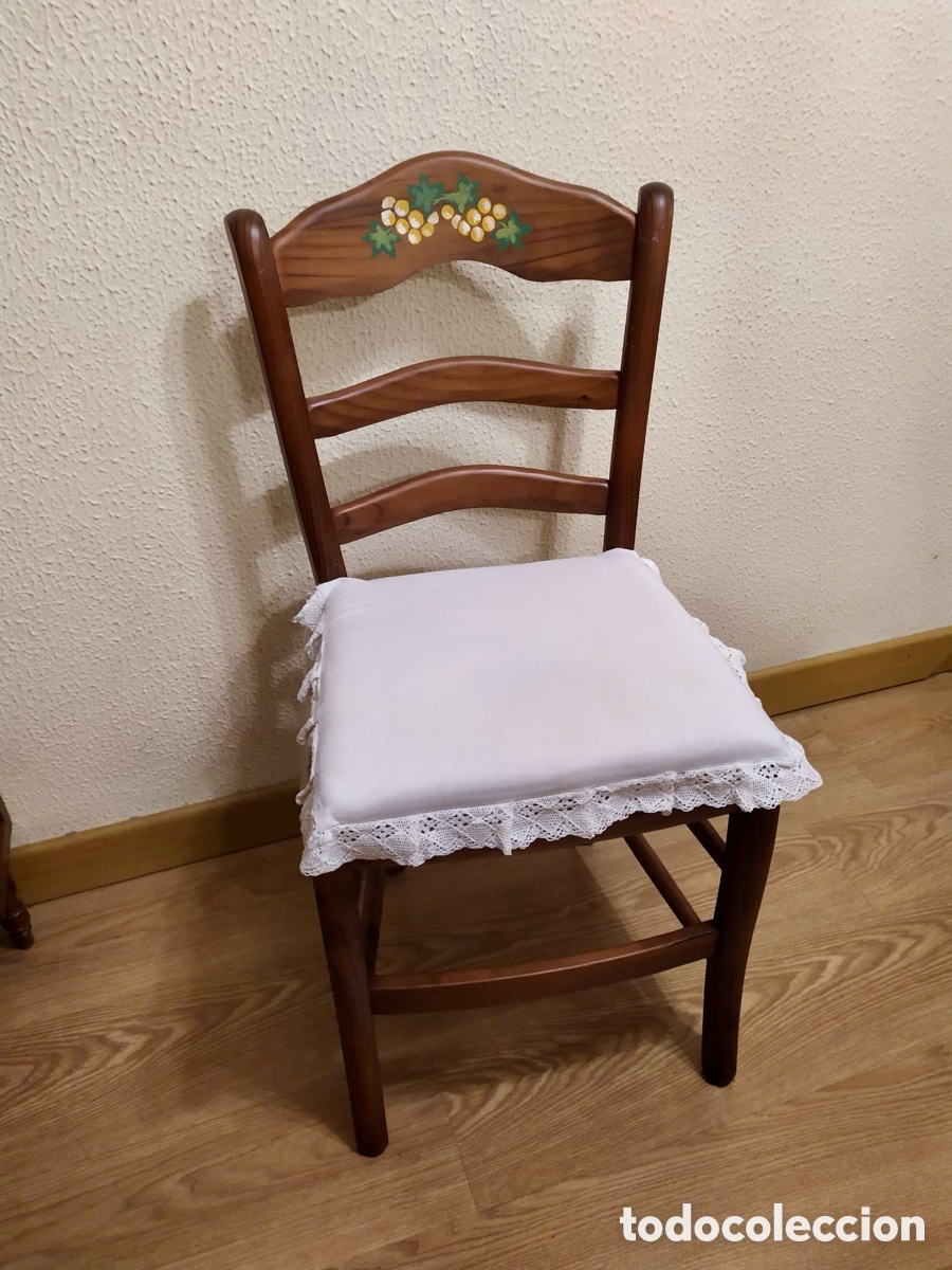Segunda mano: Silla de madera pintada a mano - Foto 9
