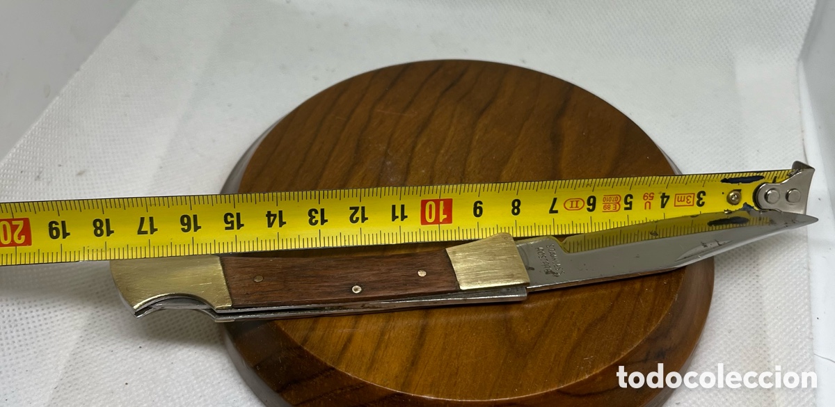 Segunda mano: NAVAJA MADERA Y BRONCE - Foto 4