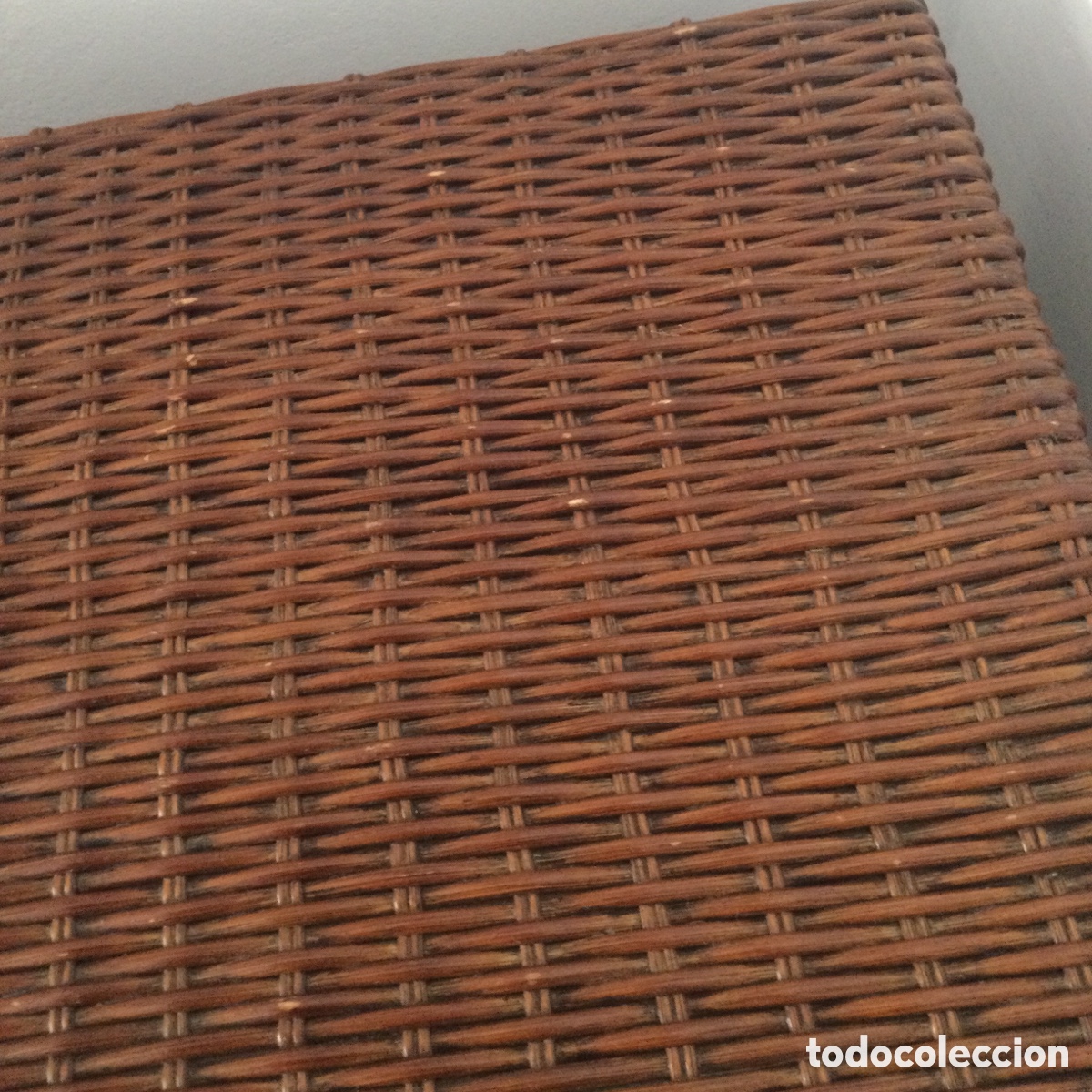 Segunda mano: MESAS NIDO MADERA Y MIMBRE - Foto 5