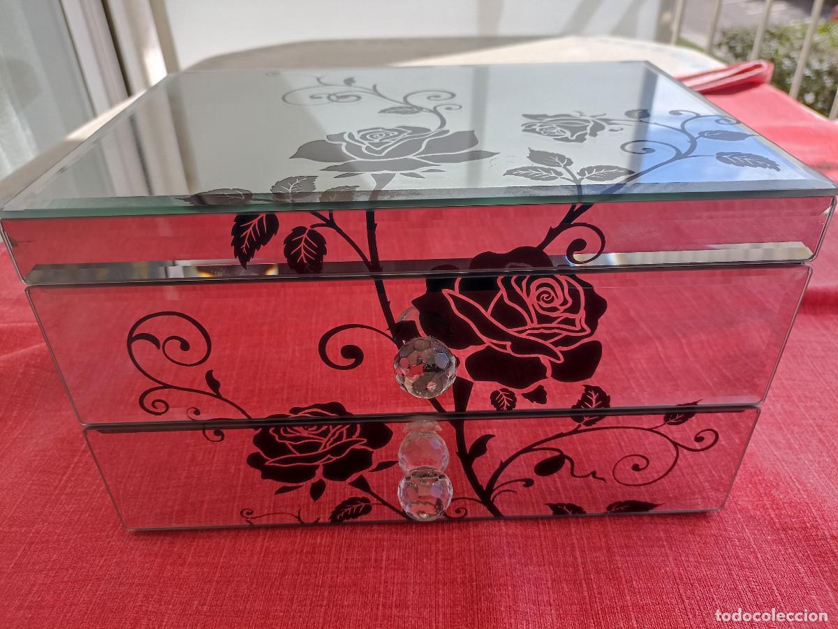 Segunda mano: JOYERO CRISTAL GRANDE FLORES - Foto 1