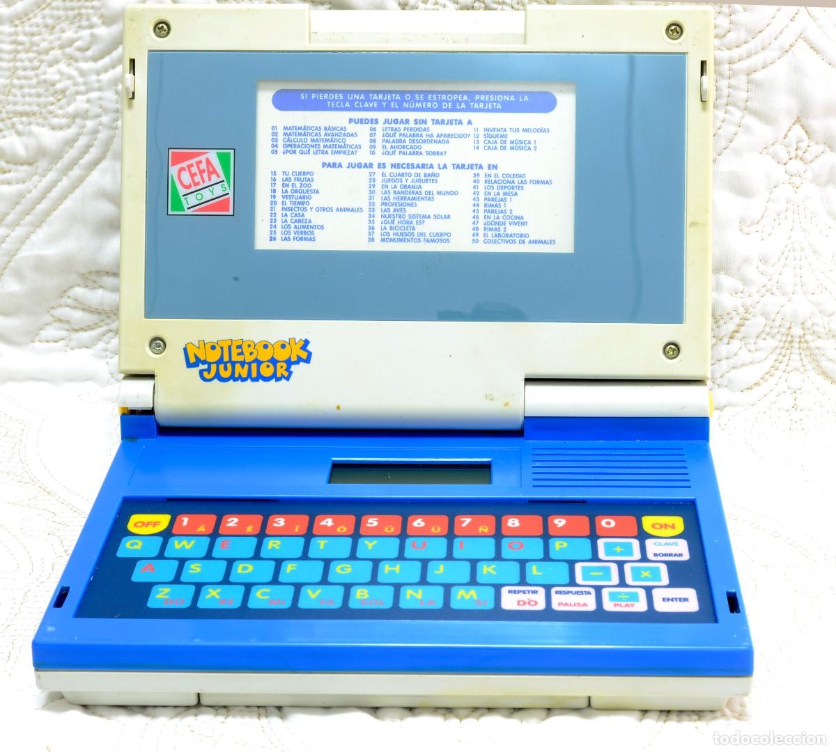 Seconda Mano: PEQUE&Ntilde;A CONSOLA VINTAGE NOTEBOOK JUNIOR REEBOK CEFA TOYS (SIN TARJETA) Ref.294.CAM P