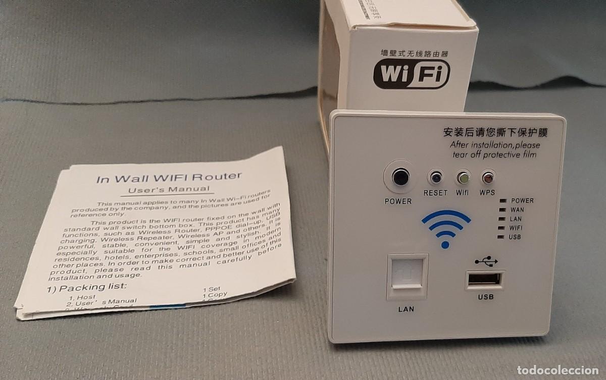 Segunda mano: PANEL DE PARED REPETIDOR WIFI USB LAN - Foto 1