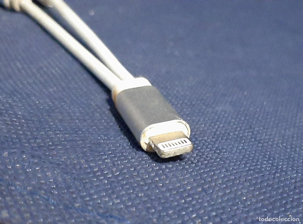 Segunda mano: Cable Iphone doble carga y audio - Foto 3