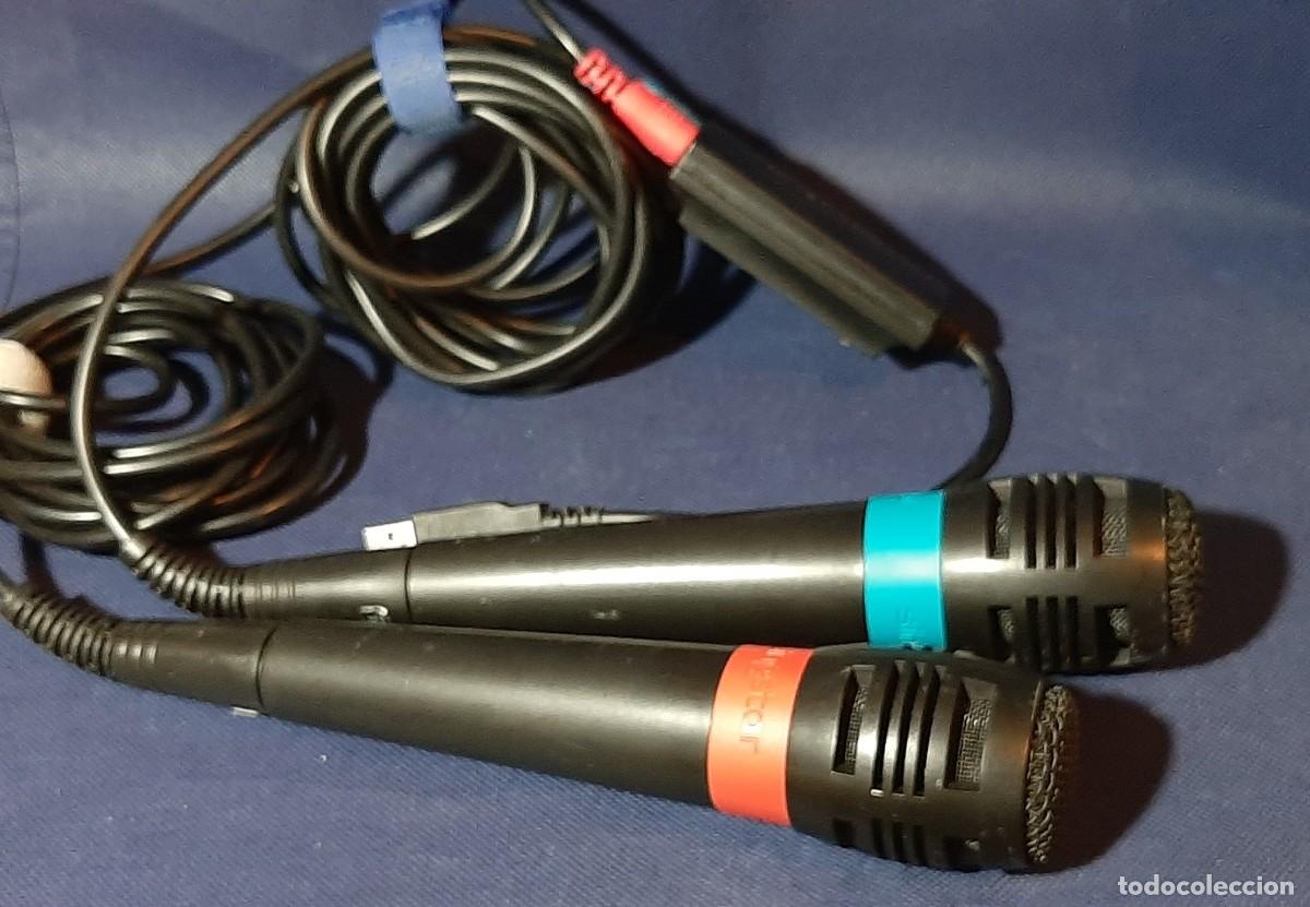 Segunda mano: 2 micr&oacute;fonos Playstation - Foto 1