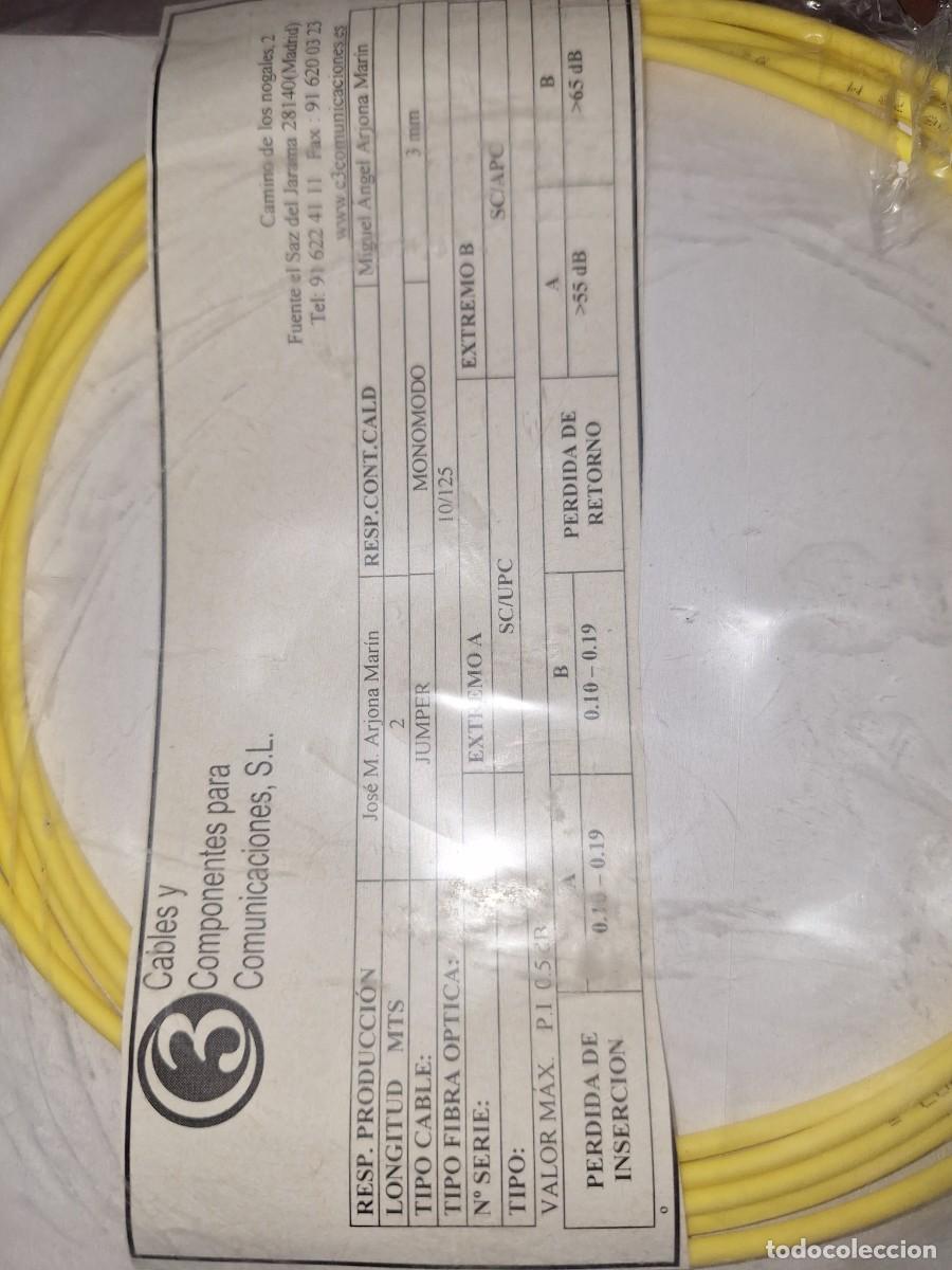 Segunda mano: CABLE DE FIBRA &Oacute;PTICA DE 2 MTS. - Foto 2