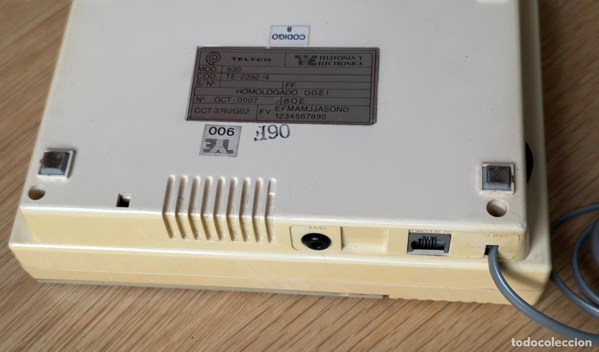 Segunda mano: CONTESTADOR AUTOMATICO TELYCO,MOD.936. - Foto 5