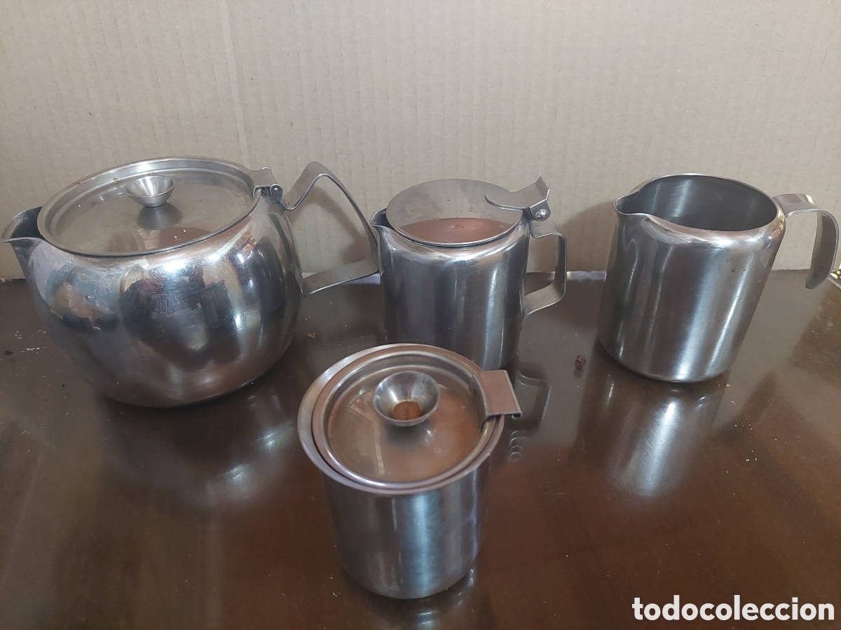 Segunda mano: Juego de Caf&eacute; en Acero inoxidable 4 Piezas - Foto 1