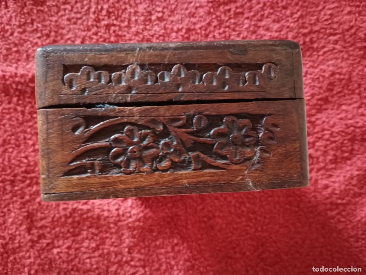 Segunda mano: CAJA DE MADERA LABRADA A MANO - Foto 4