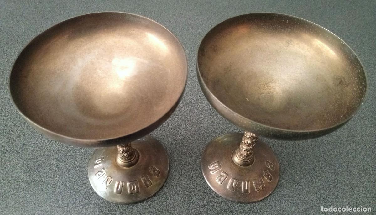 Segunda mano: Lote copas postre ba&ntilde;adas en plata sala Macumba - Foto 1