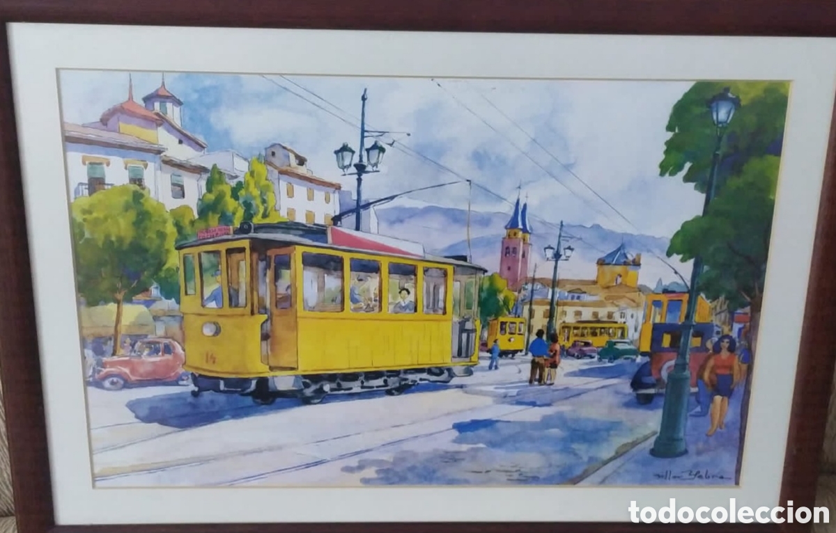 Segunda mano: LAMINA VILLAR-YEBRA. TRANV&Iacute;AS DE GRANADA. - Foto 1