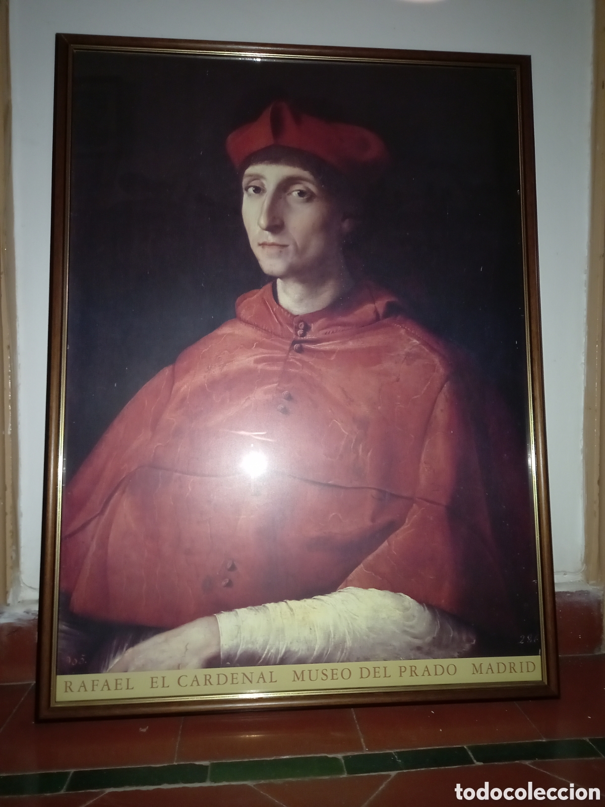 Segunda mano: Poster enmarcado RAFAEL - EL CARDENAL - MUSEO DEL PRADO - Foto 2