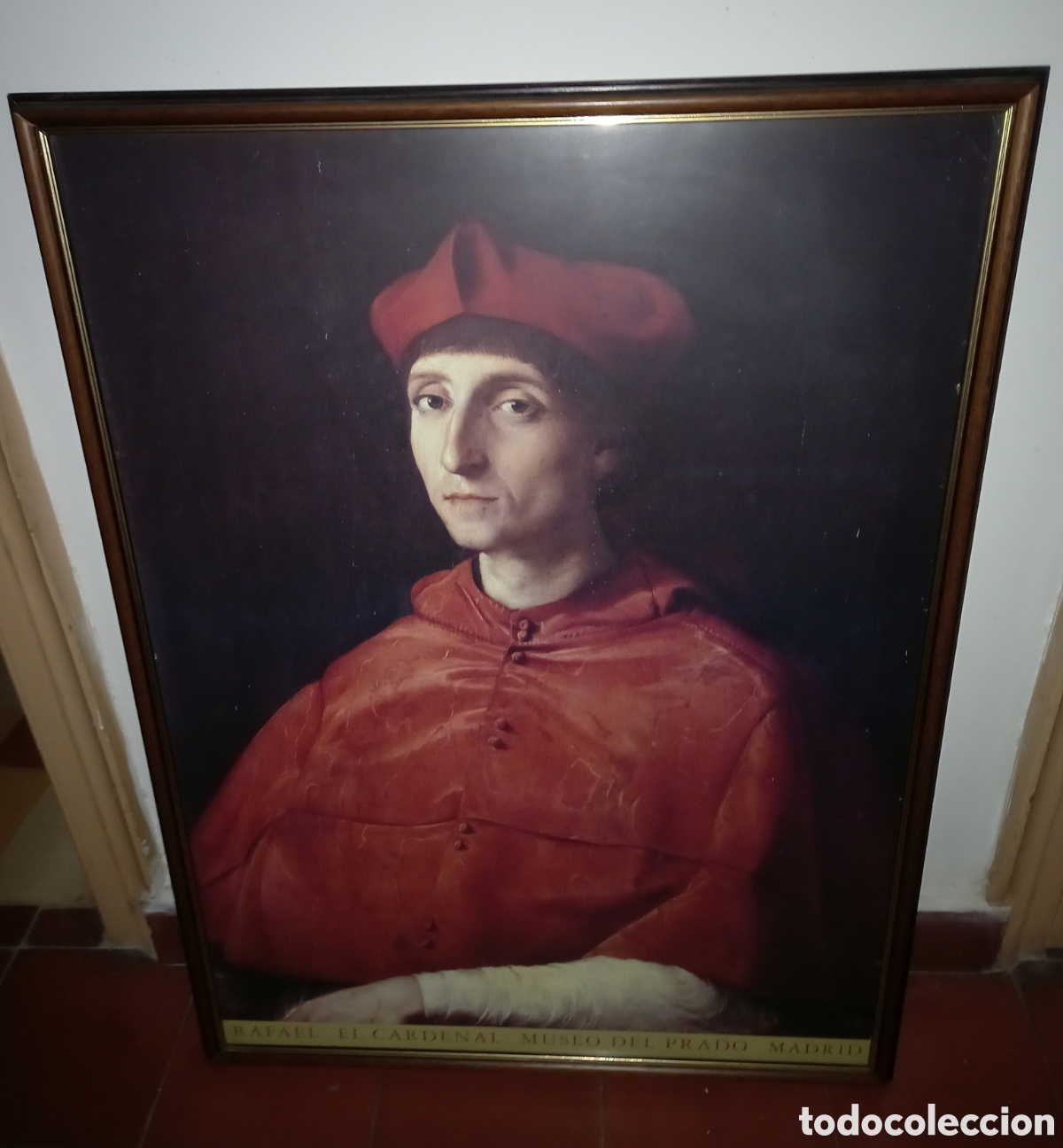 Segunda mano: Poster enmarcado RAFAEL - EL CARDENAL - MUSEO DEL PRADO - Foto 1