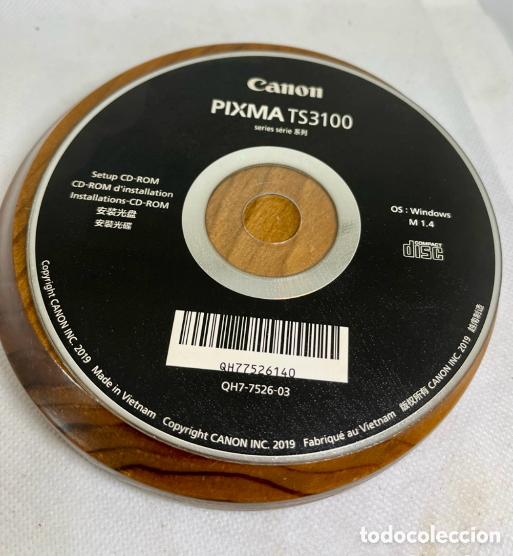 Segunda mano: DISCO CD-ROM CON DRIVER DE CANON PIXMA TS3100 Impresora - Foto 1