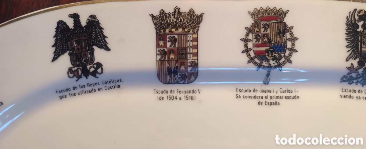 Segunda mano: Bandeja Porcelana Escudos de Espa&ntilde;a - Foto 3