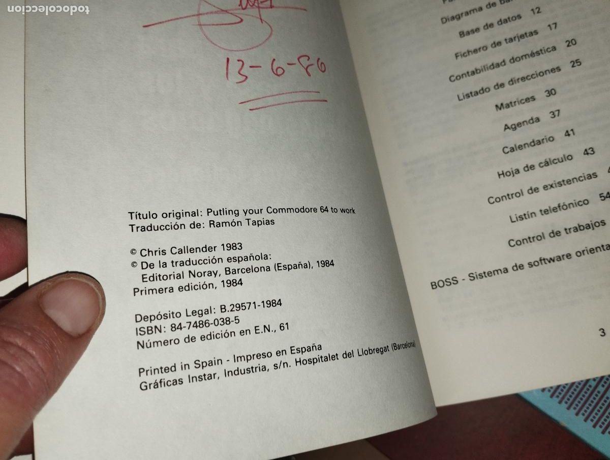 Segunda mano: 64 COMMODORE APLICACIONES PARA LA CASA CHRIS CALLENDER - Foto 2