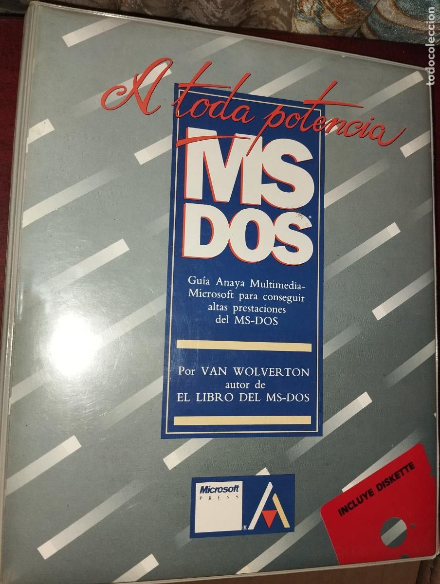 Second-Hand: A TODA POTENCIA MS DOS GUIA ANAYA CON DISQUETTE A&Ntilde;OS 80