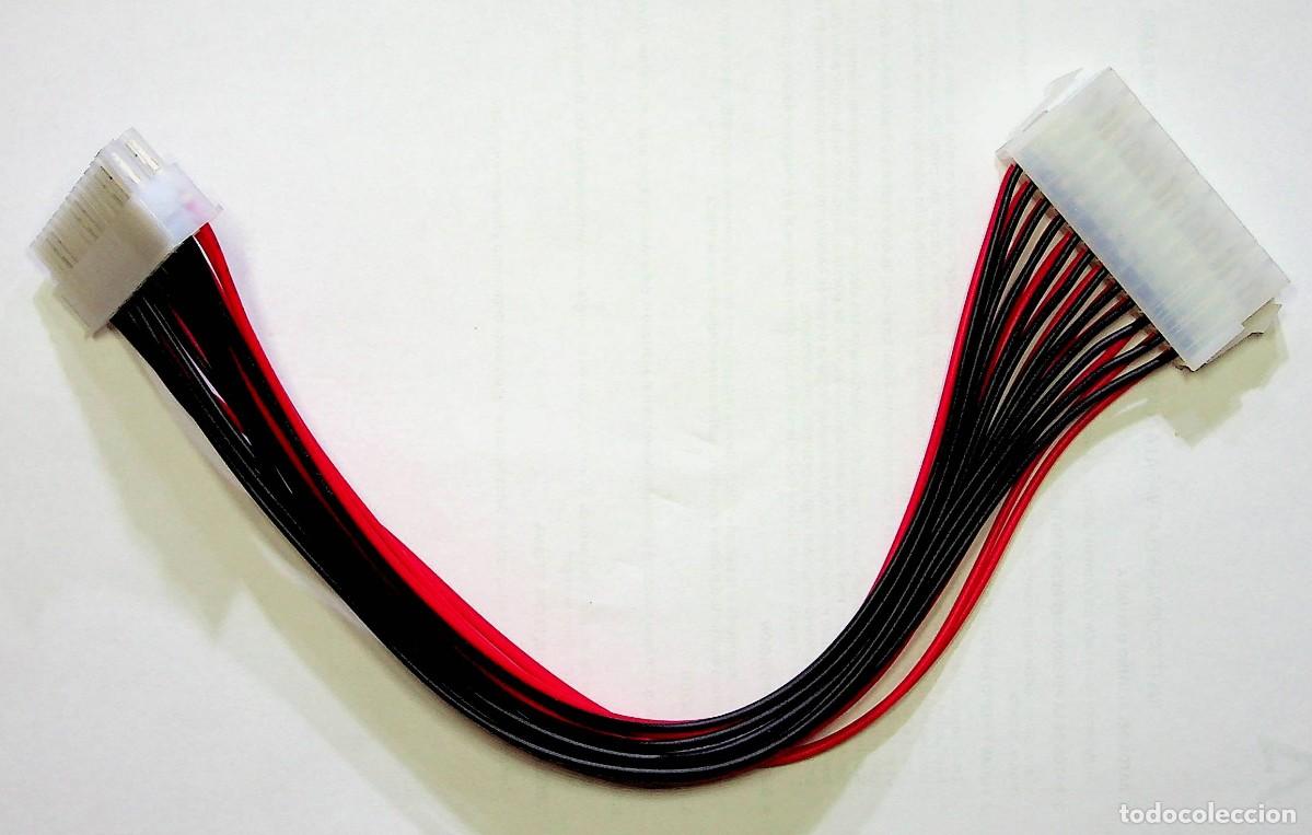 Segunda mano: CABLE ATX EXTENSOR DE ALIMENTACI&Oacute;N 24 PIN CLAVIJAS MACHO HEMBRA - Foto 1