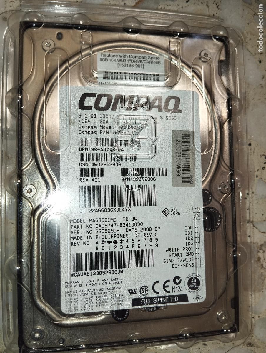 Segunda mano: DISCO DURO COMPAQ INFORM&Aacute;TICA ORDENADOR - Foto 3