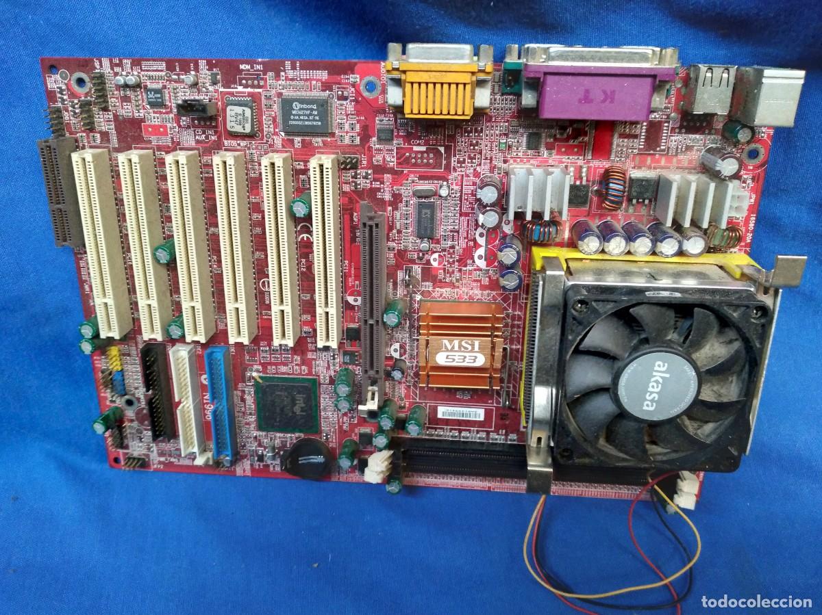 Segunda mano: PLACA BASE MSI 533 + PROCESADOR - Foto 1