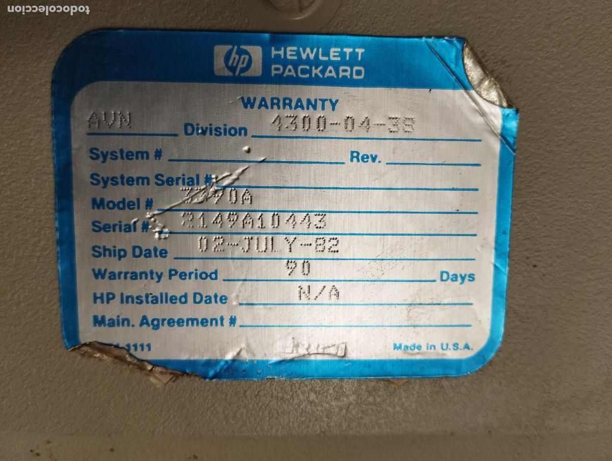 Segunda mano: HP TERMINAL 5880A SERIES GC TERMINAL // LABORATORIO - Foto 4