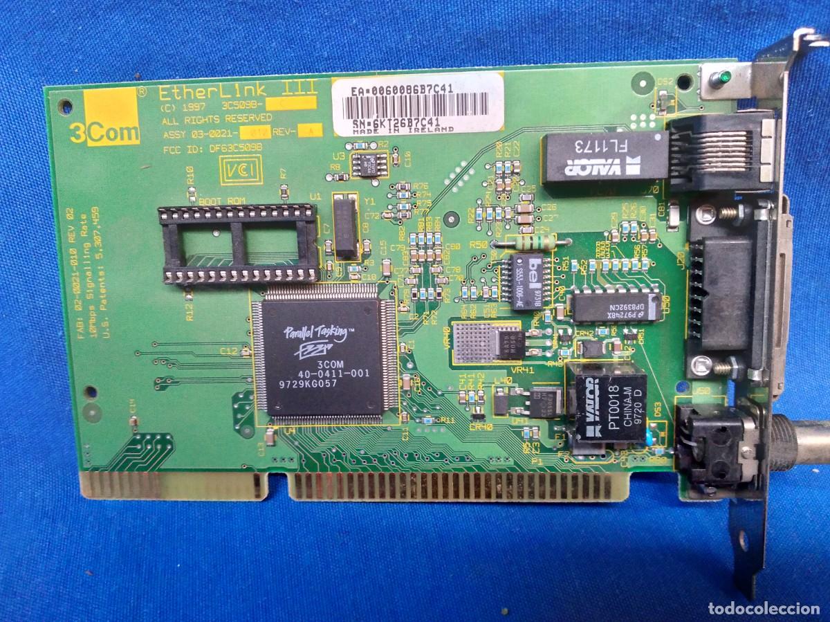 Segunda mano: ANTIGUA TARJETA RED 3COM ETHERLINK III - Foto 1