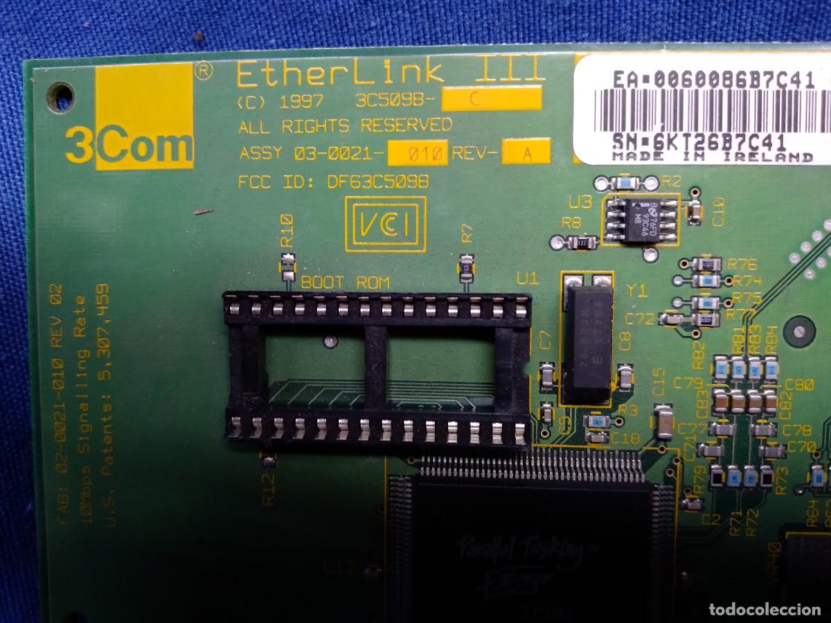 Segunda mano: ANTIGUA TARJETA RED 3COM ETHERLINK III - Foto 2
