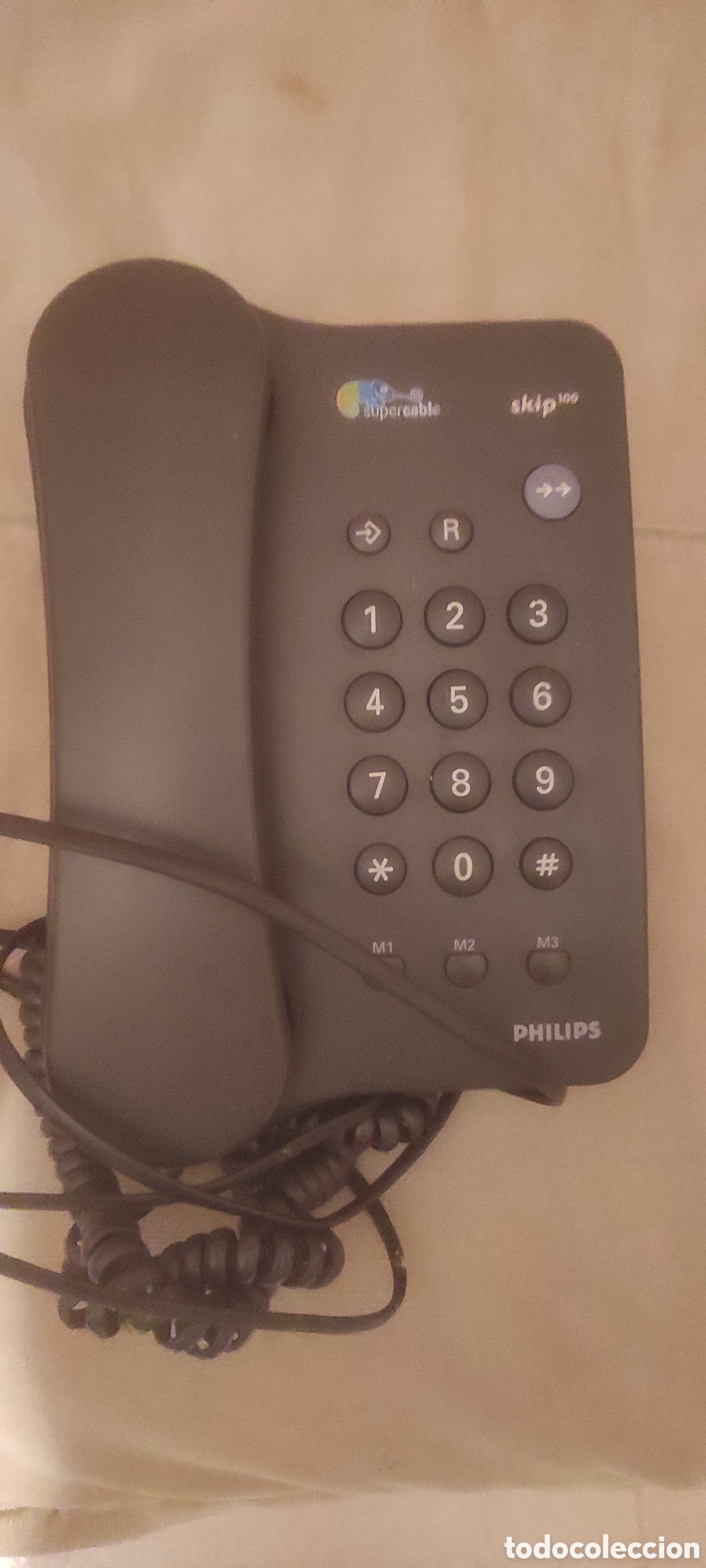 Segunda mano: Tel&eacute;fono fijo Philips Supercable - Foto 1
