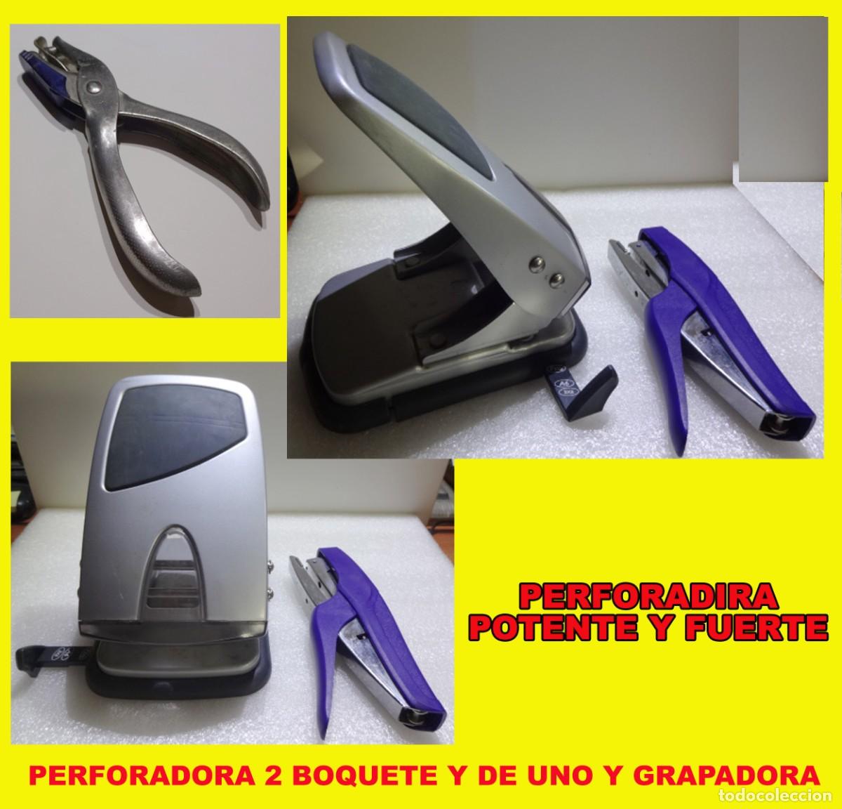 perforadora de uno y dos boquete y una grapador - Compra venta en  todocoleccion