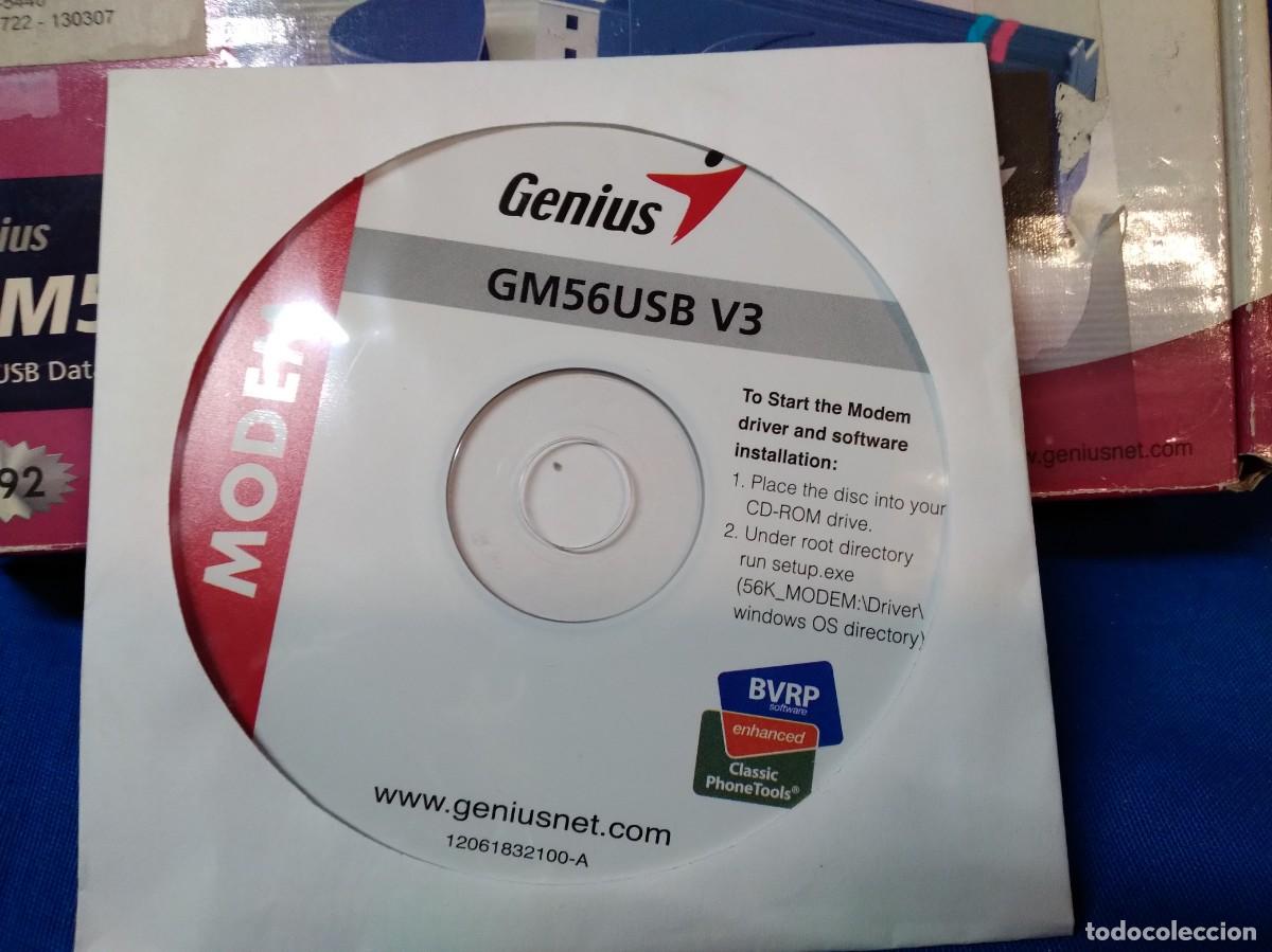 Segunda mano: USB MODEN GENIUS GM56USB - 56K USB DATA/FAX/TAM EXTERNAL MODEN - Foto 5