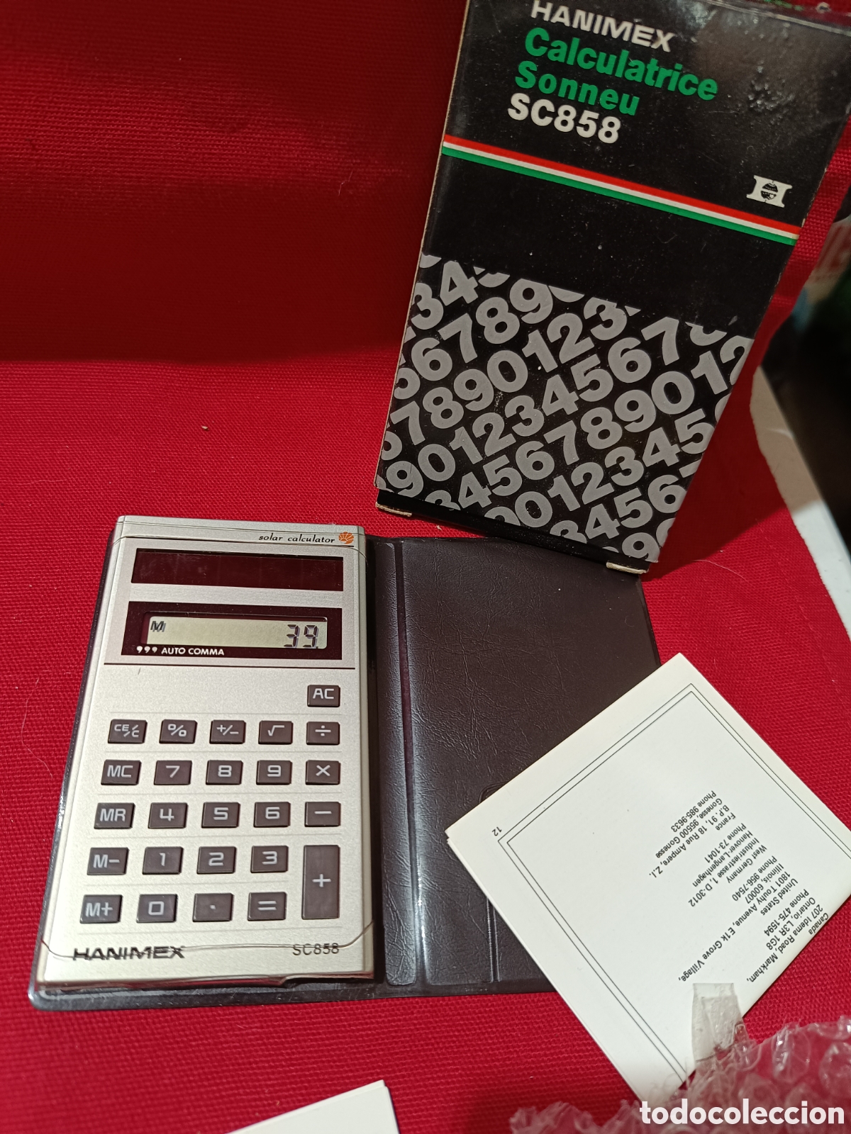 Segunda mano: Curiosa calculadora solar HANIMEX SC858 a estrenar funcionando - Foto 2