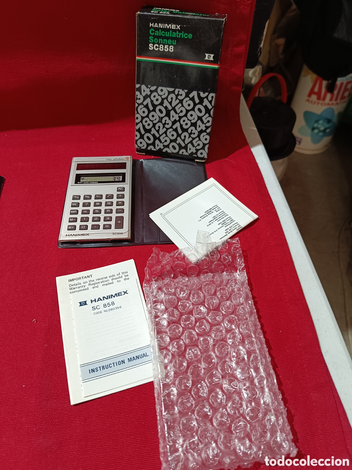 Segunda mano: Curiosa calculadora solar HANIMEX SC858 a estrenar funcionando - Foto 1