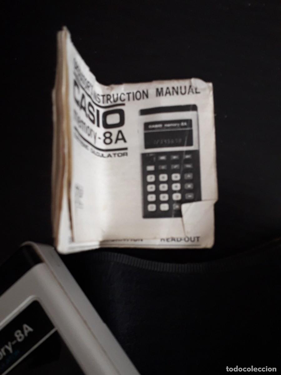 Segunda mano: CALCULADORA CASIO MEMORY 8A - CON FUNDA Y MINI MANUAL ORIGINAL - PARECE QUE NO FUNCIONA - Foto 6