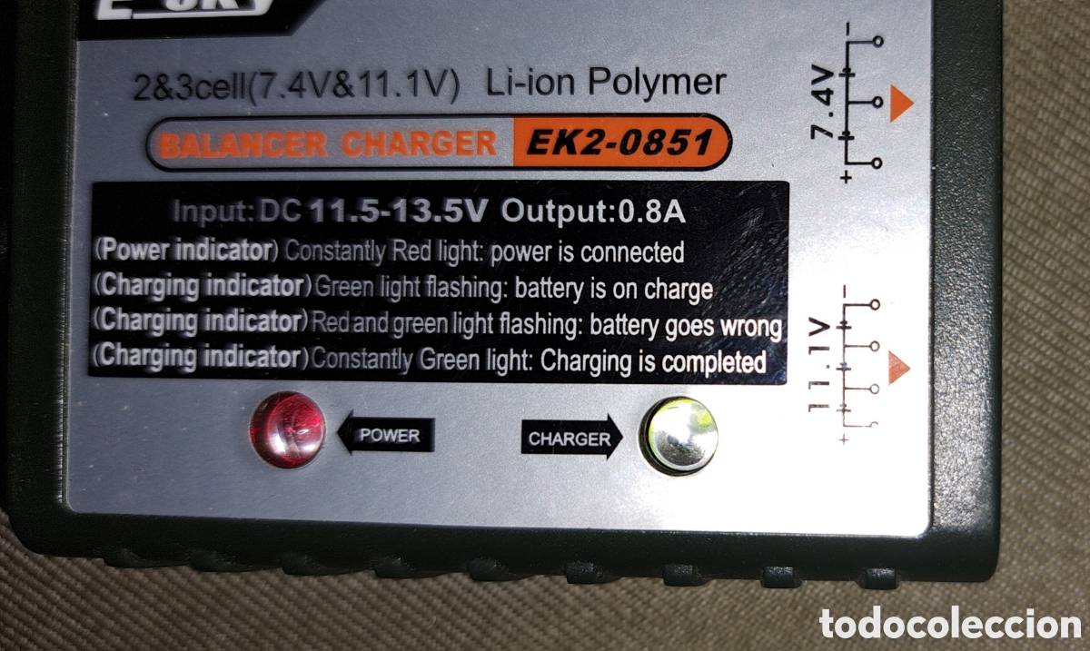Segunda mano: CARGADOR DE BATER&Iacute;AS DE LITIO E SKY EK2 - 0851 - Foto 3