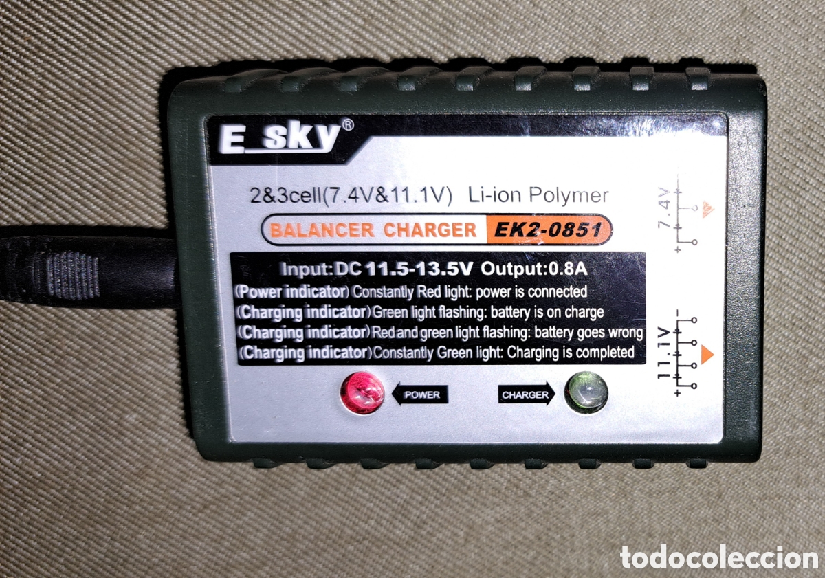 Segunda mano: CARGADOR DE BATER&Iacute;AS DE LITIO E SKY EK2 - 0851 - Foto 1